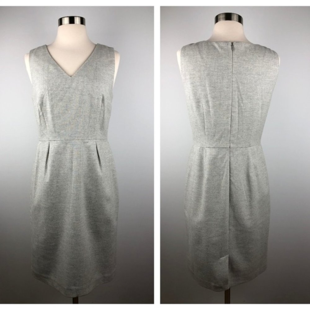 Banana Republic Grey Shimmer Dress / Italian wool